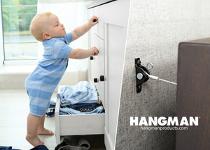 Hangman Adds All Surface Installation to Best Selling Furniture Anti Tip Kit for Furniture Manufacturers