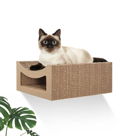Wall Mounted Cat Shelf - Tabby - Hangman Products