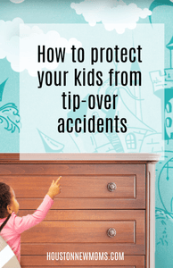 Hangman Anti-Tip Kits featured on HoustonNewMoms.com - How to protect your kids from tip-over accidents