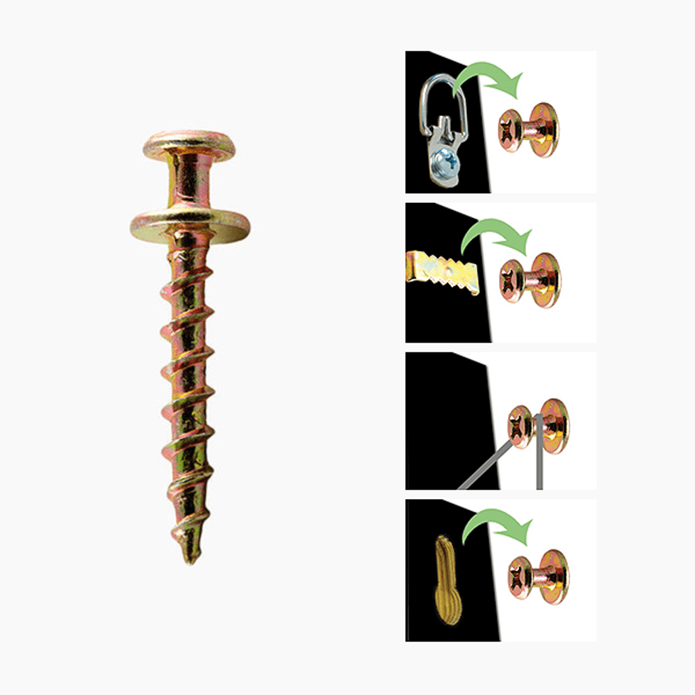 Hangman Gold Double Headed Hanger 100 lb 10 pk Hangman Gold Double Headed Hanger 100 lb 10 pk