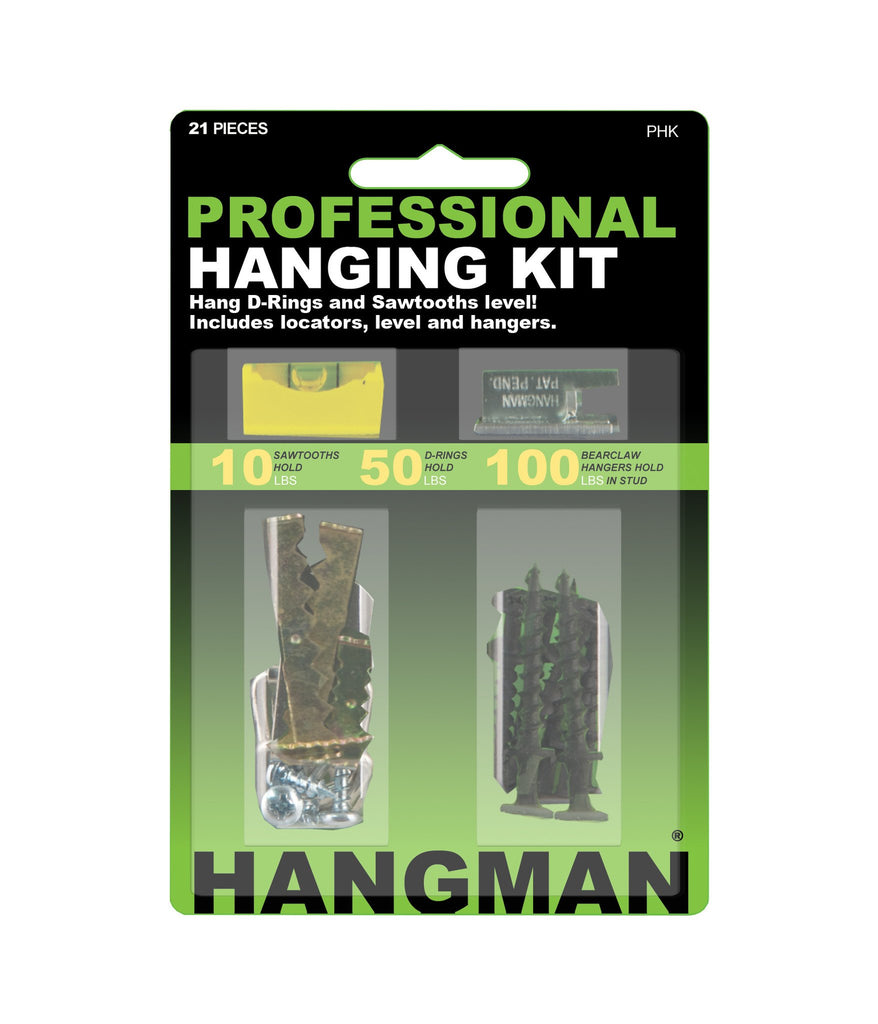 Hangman Push & Hang Picture Hanging Tool Kit with Level - 12 & 18